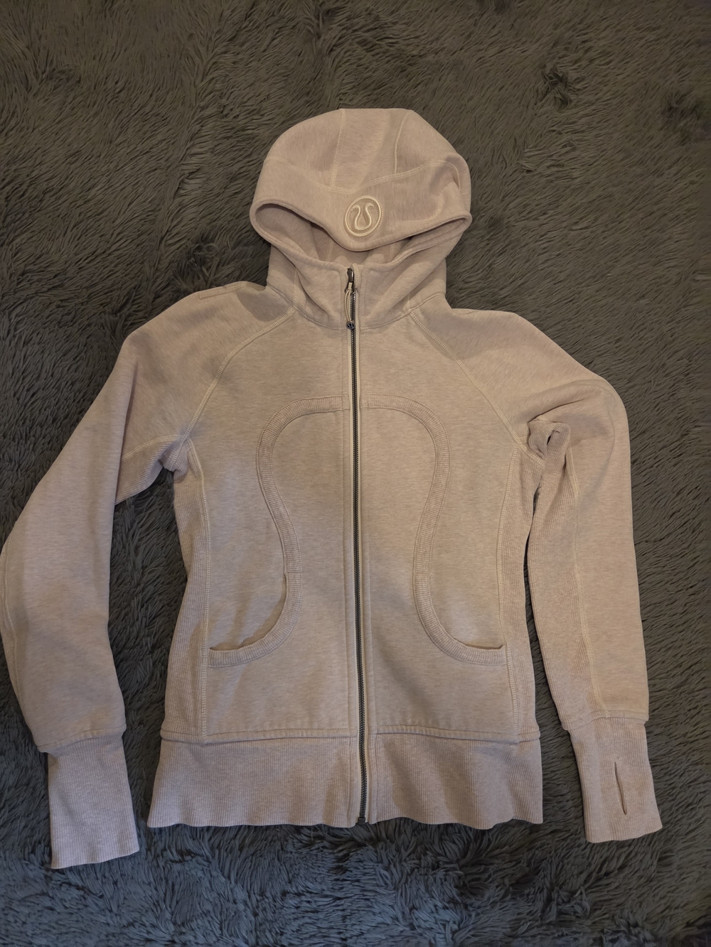 lululemon athletica Light Pink Full-Zip Hooded Jacket